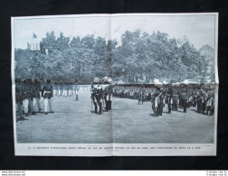 Federico Augusto III Di Sassonia+Cacciatori Alpini Mt. Margerias Stampa Del 1905 - Andere & Zonder Classificatie