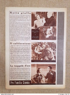Film Notte Gialla Californiano Trappola D'oro Illustrazione Di Cinema Anno 1939 - Sonstige & Ohne Zuordnung