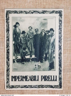 Impermeabili Pirelli Pubblicità Del 1925 - Otros & Sin Clasificación