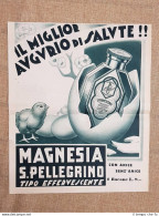 Magnesia San Pellegrino Il Miglior Augurio Di Salute!! Pubblicità 1925 - Autres & Non Classés