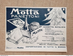 Panettoni Motta Esportazione In Tutto Il Mondo Milano Pubblicità Del 1925 - Otros & Sin Clasificación