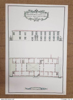 Pianta Veduta Della Villa Medicea Di Castello Firenze Toscana Nel 700 Litografia - Mapas Geográficas