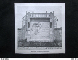 Il Monumento Funebre Di Saint Cyr Stampa Del 1903 - Andere & Zonder Classificatie