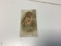 Image, Pieuse Et Religieuse, 1900 Couleur Saint Cœur De Marie - Andachtsbilder