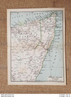 Carta O Cartina Del 1929 Berbera Bargal Obbia Burao Somalia Italiana T.C.I. - Carte Geographique