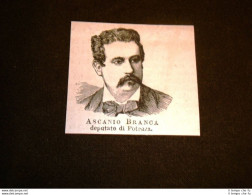 Ascanio Branca Nel 1877 Deputato Di Potenza - Before 1900