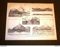 Esplorazione Bove E Lovisato Alla Terra Del Fuoco Nel 1887 Sarmiento Gennargentu - Before 1900