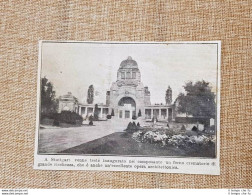 Stoccarda O Stuttgart Nel 1913 Inaugurazione Di Forno Crematorio Nel Camposanto - Otros & Sin Clasificación