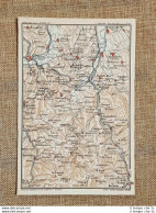 Carta Geografica O Cartina Del 1914 Acqui Campo Ligure Carpeneto Piemonte T.C.I. - Geographische Kaarten
