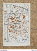 Pianta O Piantina Del 1937 La Città Di Parma Emilia Romagna T.C.I. - Geographische Kaarten