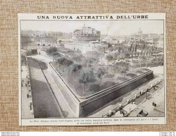 Roma 1934 Parco E Lavori Isolamento Per Castel Sant'Angelo Voluti Da Mussolini - Other & Unclassified