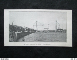 Il Ponte Di Trasbordo Di Nantes Stampa Del 1903 - Other & Unclassified