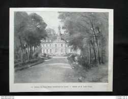 Il Castello Di Flers (Orne) Trasformato In Municipio Stampa Del 1903 - Sonstige & Ohne Zuordnung