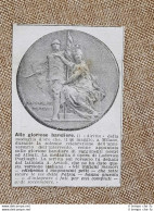 Medaglia Alle Gloriose Bandiere Del 1918 Lodovico Pogliaghi WW1 Guerra - Otros & Sin Clasificación