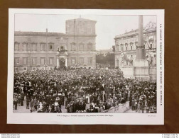 Roma 20 Maggio 1915 Dimostrazione Ai Sovrani Quirinale WW1 Prima Guerra Mondiale - Autres & Non Classés