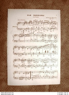 Spartito Musicale Del 1894 Fior Primaverile Mazurka Musica Di Giuseppe Menozzi - Avant 1900