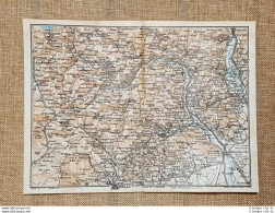 Carta O Cartina Del 1923 Varallo Biella Sizzano M.Weiss Weib Piemonte T.C.I. - Geographical Maps