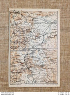 Carta Geografica Cartina Del 1918 Ploaghe Pozzomaggiore Bonorva Sardegna T.C.I. - Cartes Géographiques