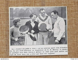 In Inghilterra Nel 1936 Il Tennis Con Le Padelle G.R. Murray Regno Unito - Andere & Zonder Classificatie