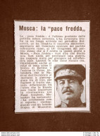 Stalin Nel 1952 L'invenzione Della Pace Fredda Russia - Altri & Non Classificati