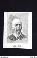 I Nuovi Deputati 1882: Luigi Chiala, Deputato Di Ivrea Incisione Del 1882 - Avant 1900