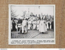 Anversa Rientro Patria Padre Damiano Veuster 1936 Ordine Santo Sepolcro Belgio - Autres & Non Classés