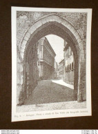 Rara Veduta Di Fine '800 Bologna - Porta E Strada Di San Vitale - Avant 1900