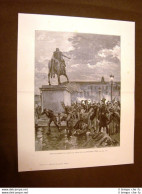 Risorgimento D'Italia Rivolta Di Napoli Del 14.12.1847 Incisione Di E. Matania - Altri & Non Classificati