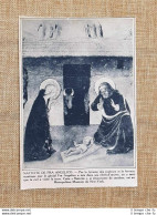 La Natività Fra Angelico Stampa Del 1936 - Otros & Sin Clasificación