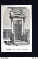 Entrata Della Corte D'Assise Incisione Del 1871 - Before 1900