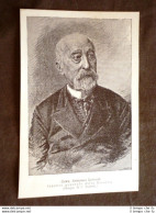 Commendatore Ambrogio Longoni Nel 1886 Tenente Generale Nella Riserva - Before 1900