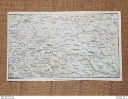 Carta Geografica Cartina Del 1965 Potenza Groppa D'Anzi Altamura Basilicata TCI - Geographische Kaarten