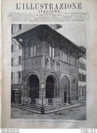 L'Illustrazione Italiana Del 30 Maggio 1886 Loggia Bigallo A Firenze Cottolengo - Before 1900