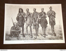 Africa Nel 1889 Porteurs Et Guides De Boké Guinea - Avant 1900