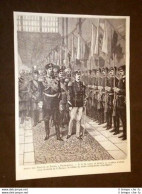 Pietroburgo Arrivo Del Principe Di Napoli Guardia Onore - Vor 1900
