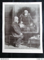 Leon Bonnat Lavora Al Ritratto Del Presidente Armand Fallieres Stampa Del 1907 - Otros & Sin Clasificación