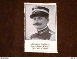 WW1 Prima Guerra Mondiale 1914 - 1918 Caduto Maggiore Amedeo Cadioli - Sonstige & Ohne Zuordnung