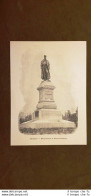 Modena Nel 1895 Monumento Al Patriota E Militare Nicolò O Nicola Fabrizi - Vor 1900