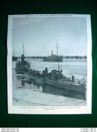 Nel 1922 Danubio, Torpediniera Italiana 69 P. N. Rimorchiata Nel Porto Di Braila - Other & Unclassified