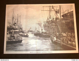 Guerra In Africa Nel 1896 Sbarco Di Quadrupedi E Materiali A Massaua O Massawa - Voor 1900