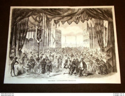 Teatro In Francia Nel 1857 Opera Comique Il Carnevale Di Venezia - Before 1900