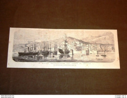 Il Bacino Galleggiante Nel Porto Di Genova Nel 1875 - Vor 1900