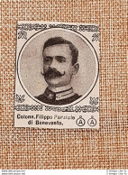 Decorato Medaglia D'argento Filippo Parziale Di Benevento Guerra Mondiale WW1 - Andere & Zonder Classificatie