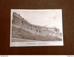 Incisione Del 1891 Portoferraio, Forte Falcone - Toscana - Before 1900