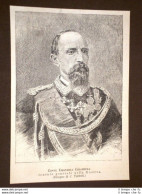 Conte Emanuele Chiabrera Nel 1886 Tenente Generale Nella Riserva - Before 1900