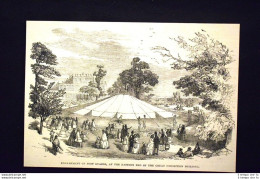 Accampamento Di Guardie, Esposizione Di Londra Del 1851 Incisione Del 1851 - Voor 1900