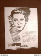 Pubblicità Del 1945 Campari Cordial Liquor Per Il Sensibile Palato Della Donna - Otros & Sin Clasificación