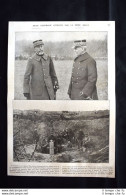 Général Maunoury Et Général De Villaret WW1 Guerra 1914 - 1918 - Sonstige & Ohne Zuordnung