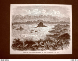 Le Cascate Del Fiume Nilo Dette Di Karuma Nel 1863 Africa - Before 1900