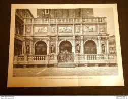 Venezia Nel 1886 Loggia Del Sansovino Recentemente Restaurata - Vor 1900